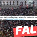 (Imagen) “Así estaba La Moneda ayer después de un par de horas” en la marcha pro-Boric: #Falso