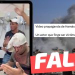 (Video) Actor de Hamás “finge ser víctima de un ataque aéreo”: #Falso