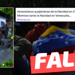 (Video) “Venezolanos quejándose de la Navidad en Chile. Mientras tanto la Navidad en Venezuela…”:#Falso