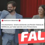 “Irina Karamanos estaría solicitando una pensión vitalicia de $2 millones por haber ejercido como primera dama”: #Falso