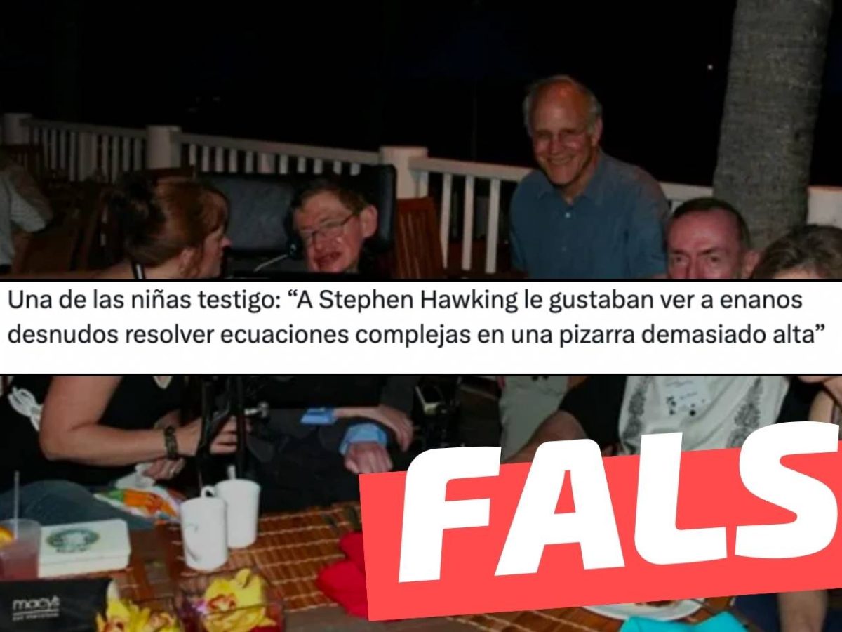 A Stephen Hawking le gustaba ver a enanos desnudos resolver ecuaciones  complejas en una pizarra”: #Falso — Fast Check 🔍