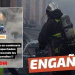 (Imagen) “Quilpué, Viña del Mar: 6 locos en camioneta encapuchados provocando los incendios”: #Engañoso