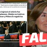 (Imagen) “Sebastián Piñera hizo Guardia de Honor a Gladys Marín, secretaria general del PC”: #Falso