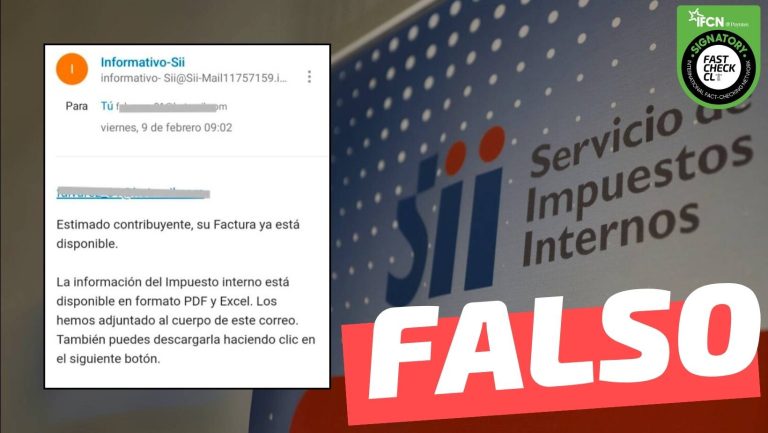 Read more about the article (Correo electrónico) Servicio de Impuestos Internos: “Su factura ya está disponible. Tienes hasta el 19 de febrero de 2024 para modificar tus datos de facturación”: #Falso