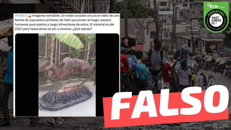 Read more about the article (Video) “Banda de caníbales de Haití que ponen al fuego cuerpos humanos para asarlos y luego alimentarse de estos”: #Falso