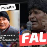 (Imagen) “Capturan a Evo Morales y capos narcos en operativa en Cochabamba”: #Falso