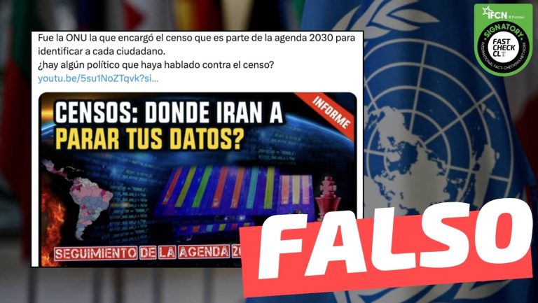 Read more about the article “Fue la ONU la que encargó el censo que es parte de la agenda 2030”: #Falso