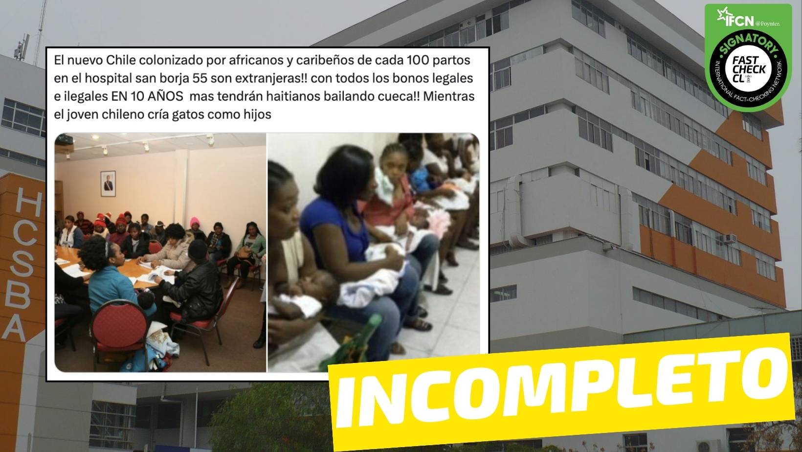 You are currently viewing “De cada 100 partos en el Hospital San Borja, 55 son de extranjeras”: #Incompleto