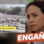 (Video) Caracas: Marcha de apoyo a la candidata presidencial de la oposición venezolana, María Corina Machado: #Engañoso