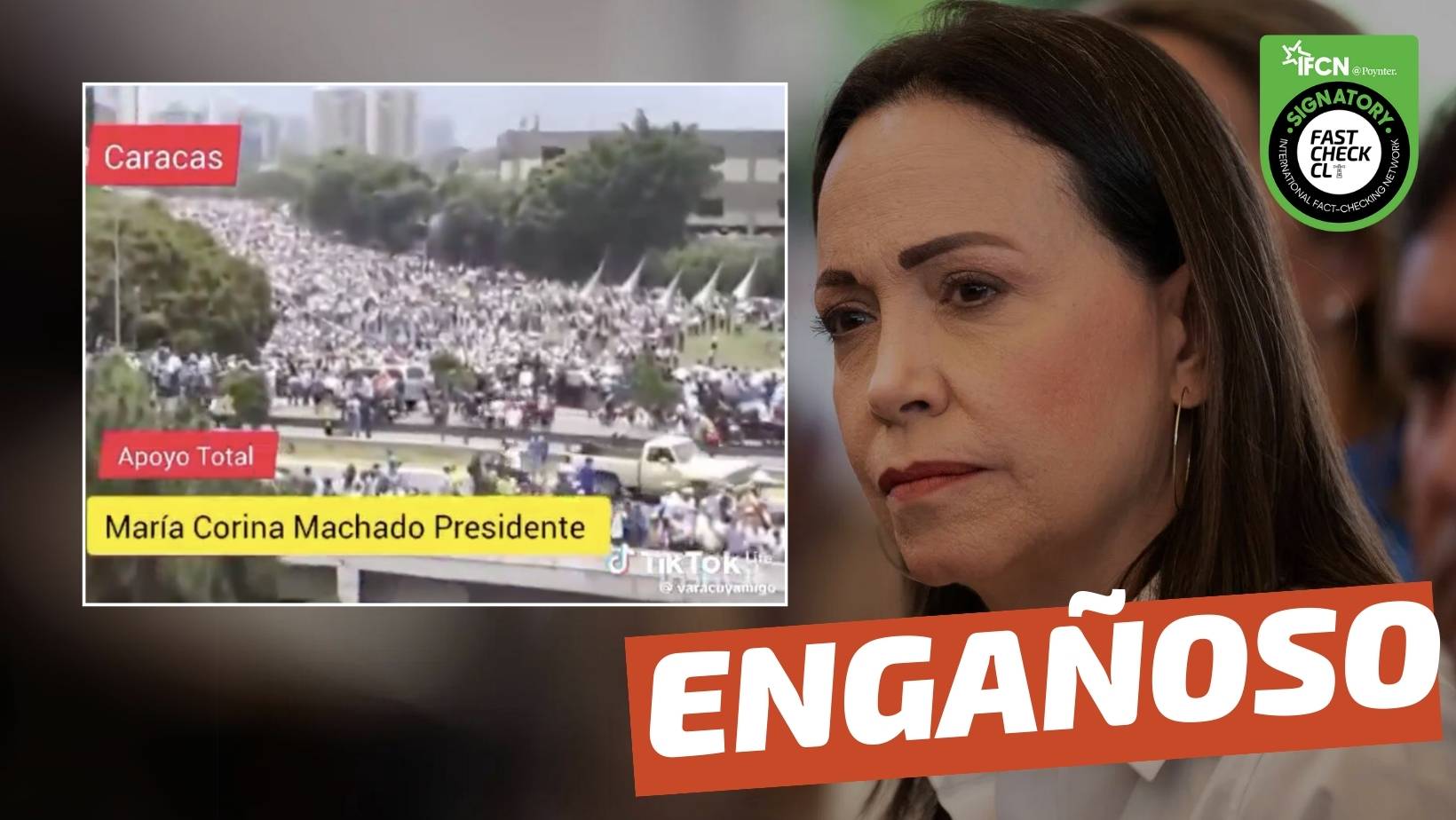 You are currently viewing (Video) Caracas: Marcha de apoyo a la candidata presidencial de la oposición venezolana, María Corina Machado: #Engañoso