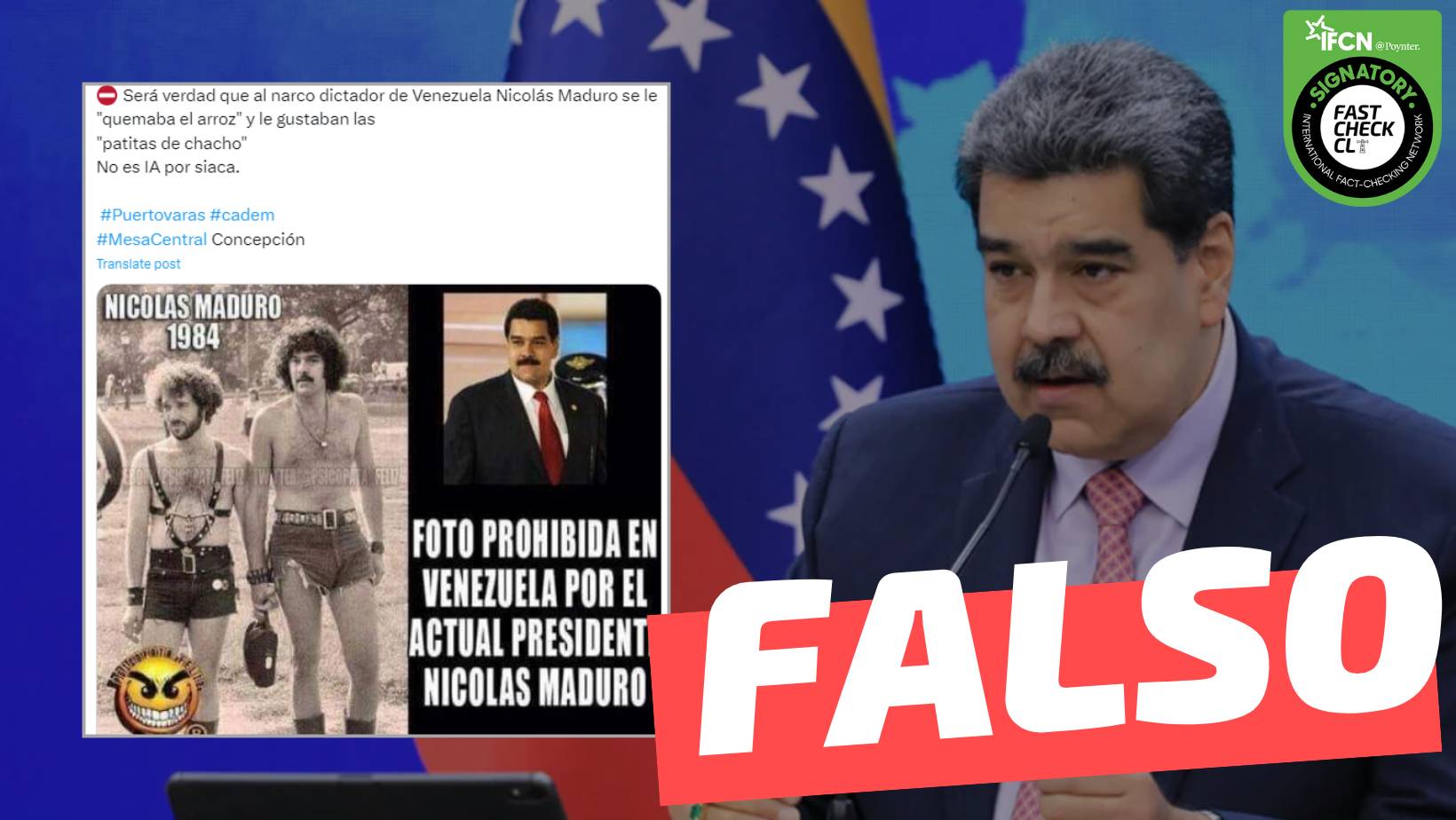 You are currently viewing (Imagen) “Nicolás Maduro en 1984”: #Falso