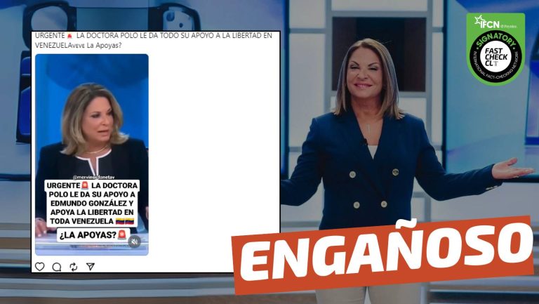 Read more about the article (Video) “Doctora Polo le da su apoyo a Edmundo González y apoya la libertad en toda Venezuela”: #Engañoso