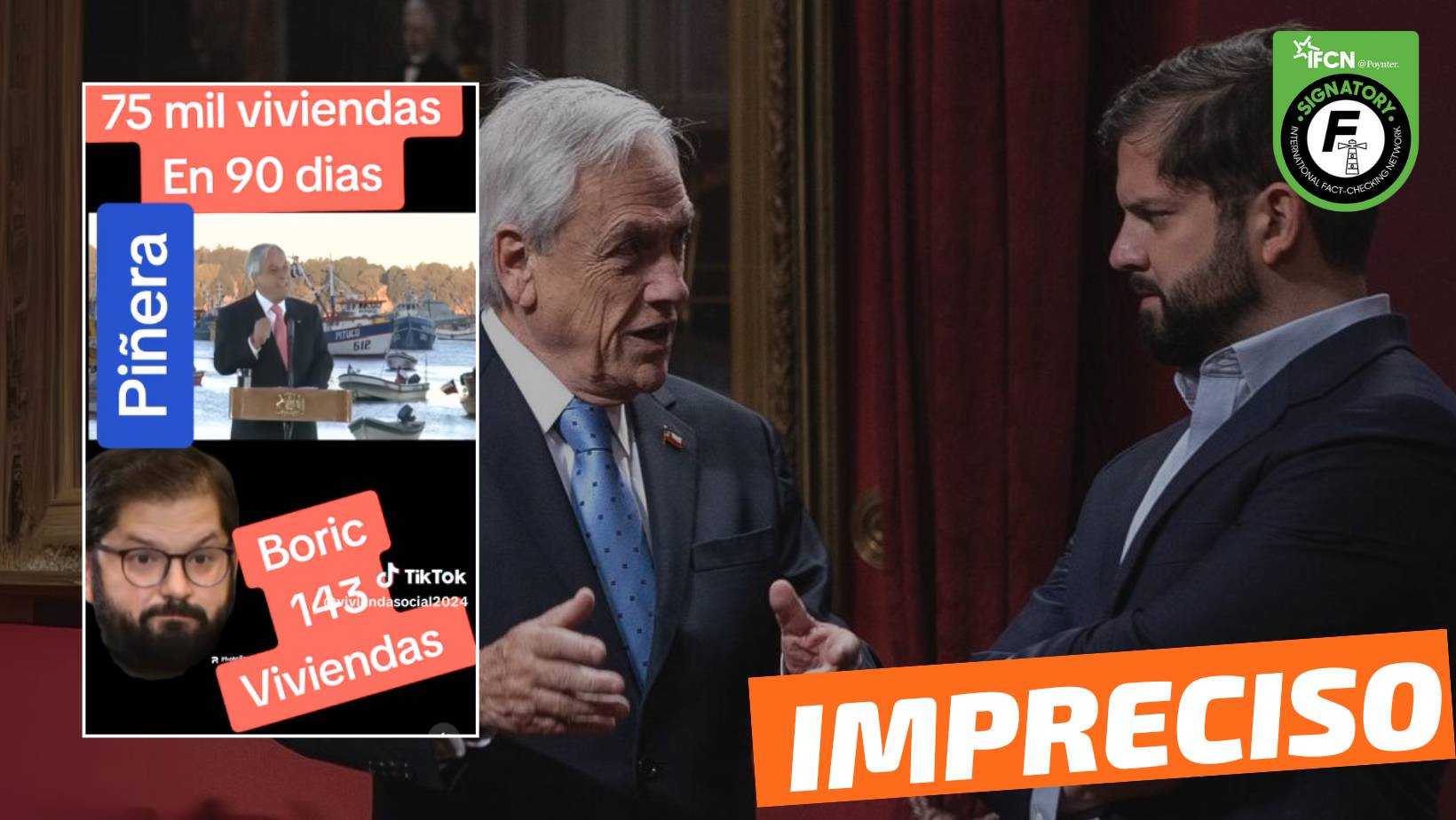 You are currently viewing (Video) “Piñera 75 mil viviendas en 90 días y Boric 143”: #Impreciso