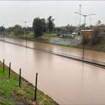 Paso bajo nivel inundado provoca el corte total de la Ruta 68 a la altura de Pudahuel