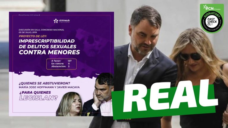 Read more about the article Javier Macaya y María José Hoffmann se abstuvieron en el proyecto de ley de imprescriptibilidad de delitos sexuales contra menores: #Real