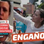 (Video) “María Corina Machado fue robada y golpeada” luego de las elecciones: #Engañoso