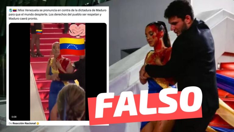 Read more about the article (Video) “Miss Venezuela se pronuncia en contra de la dictadura de Maduro para que el mundo despierte”: #Falso