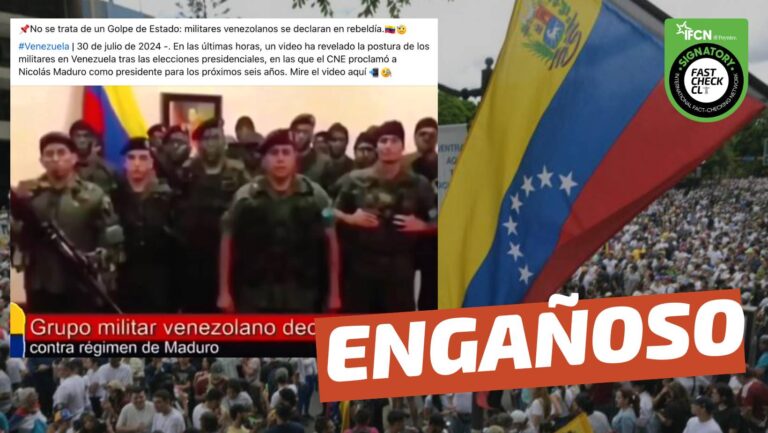 Read more about the article (Video) Militares de Venezuela se declaran en rebeldía tras las elecciones: #Engañoso