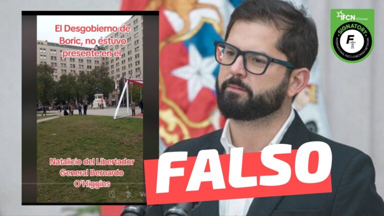 Read more about the article (Video) El gobierno de Boric no estuvo presente en el natalicio de Bernardo O’Higgins: #Falso