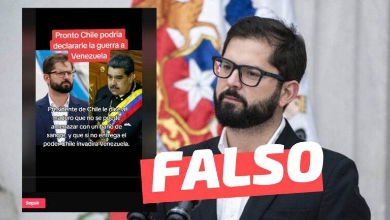 Read more about the article Presidente Boric aseguró a Maduro que si no entrega el poder Chile invadirá Venezuela: #Falso