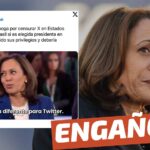 (Video) “Kamala Harris aboga por censurar X en Estados Unidos si es elegida presidenta. ‘Ha perdido sus privilegios y debería suspenderse'”: #Engañoso