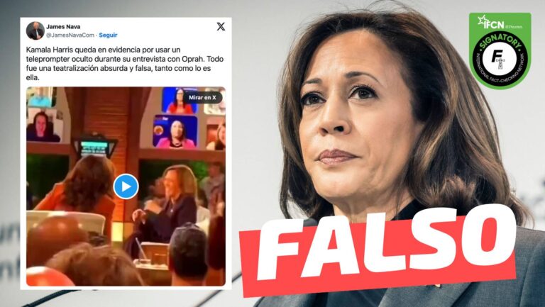 Read more about the article (Video) Kamala Harris utiliza un teleprompter durante entrevista con Oprah Winfrey: #Falso