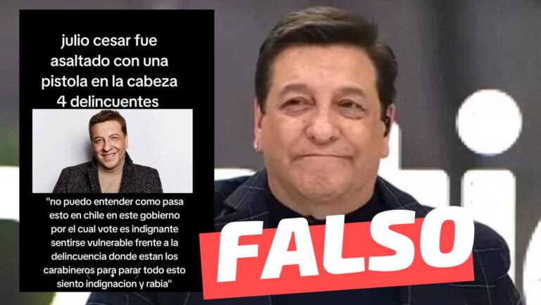 Read more about the article Julio César Rodríguez tras ser asaltado dijo: “No puedo creer cómo pasa esto en Chile, en este gobierno por el cual voté”: #Falso