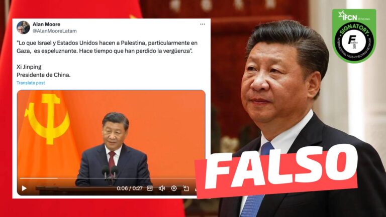 Read more about the article (Video) Presidente de China, Xi Jinping dijo: “Lo que Israel y Estados Unidos hacen a Palestina, particularmente en Gaza, es espeluznante. Hace tiempo que han perdido la vergüenza”: #Falso