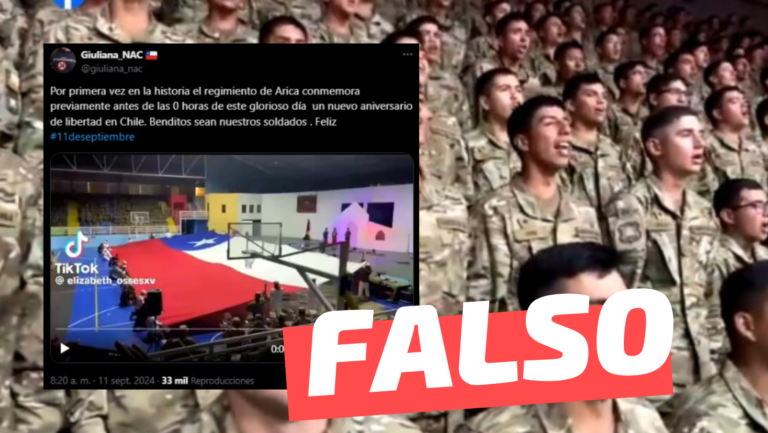 Read more about the article (Video) Regimiento de Arica conmemora el 11 de septiembre: #Falso