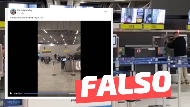 Read more about the article (Video) Inmigrante haciendo destrozos en el aeropuerto de Tenerife, España: #Falso