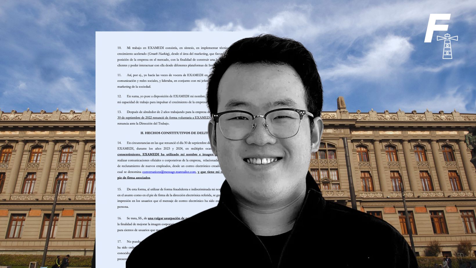 You are currently viewing Declaran admisible querella criminal por “usurpación de nombre” contra Ian Lee, fundador de la startup Examedi