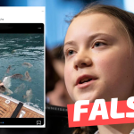 Fotografía de Greta Thunberg en traje de baño: #Falso