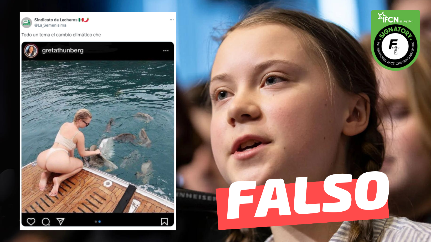 You are currently viewing Fotografía de Greta Thunberg en traje de baño: #Falso