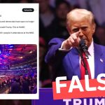 “Se estima que asistieron más de 200.000 personas al mitin de Trump en el Madison Square Garden”: #Falso