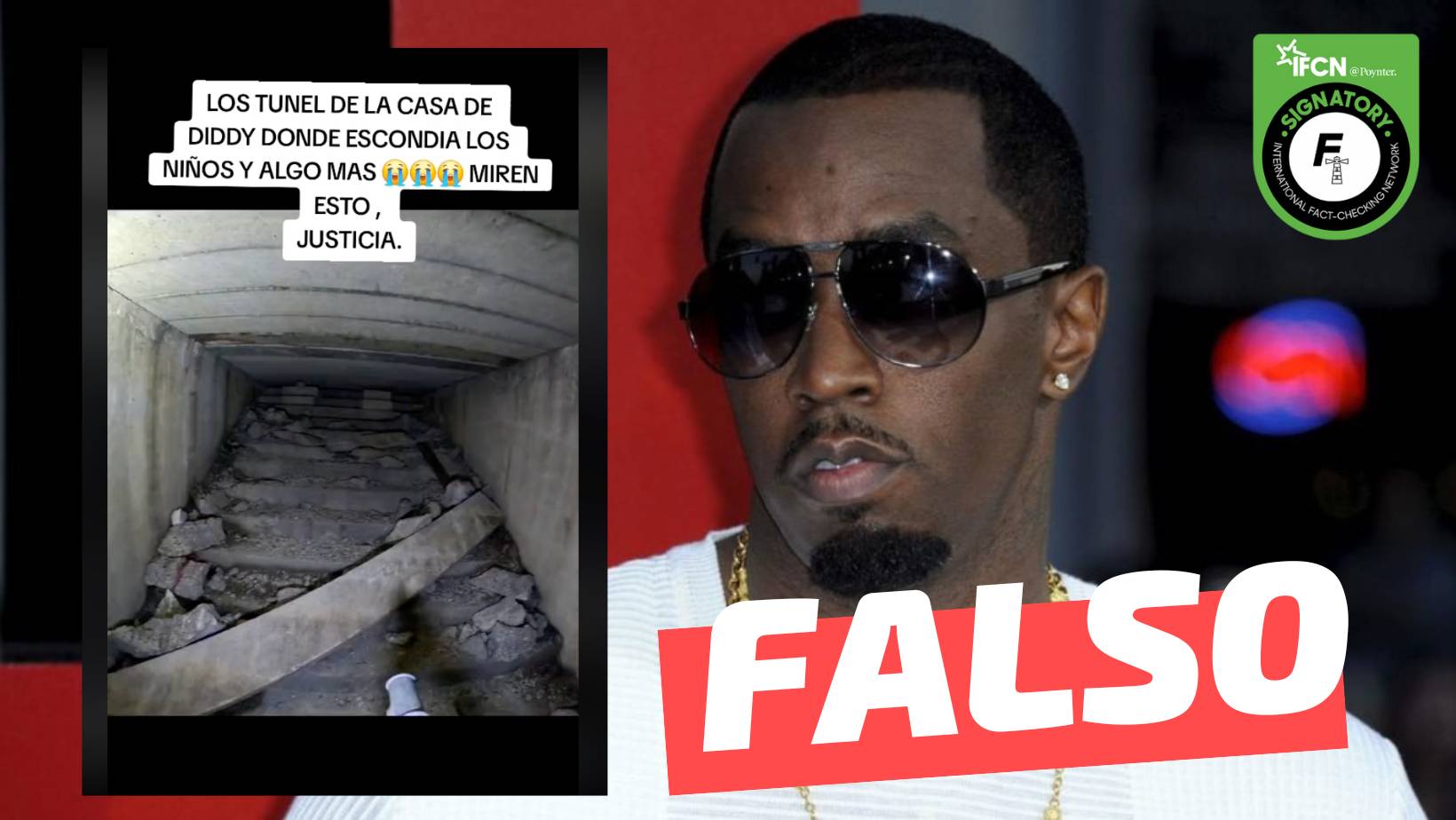 You are currently viewing (Video) “Los túneles de la casa de Diddy donde escondía niños”: #Falso