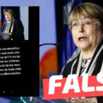 “Bachelet dice que sería una buena idea sacar el 1% en las cotizaciones de los chilenos para el buen vivir de los reos”: #Falso