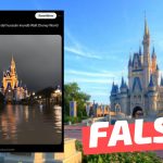 (Imagen) “Así quedó Disney World tras el paso del Huracán Milton en Florida”: #Falso