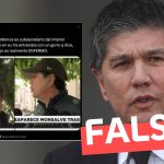 “Manuel Monsalve sale en su primera entrevista con un gorro que dice ‘Sexo'”: #Falso