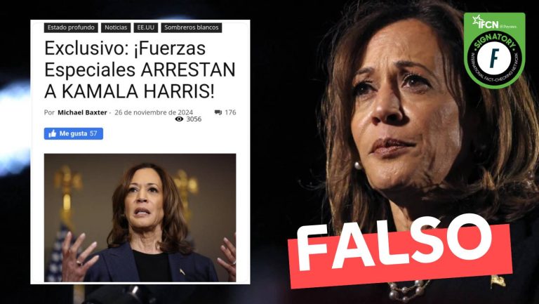 Lee más sobre el artículo “Exclusivo: Fuerzas Especiales arrestan a Kamala Harris”: #Falso