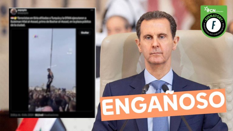 Lee más sobre el artículo (Video) “Ahorcan al primo de Bassar Al-Assad en Siria”: #Engañoso