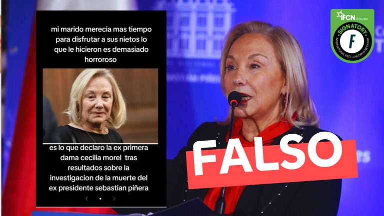 Lee más sobre el artículo Cecilia Morel dijo: “Mi marido merecía más tiempo para disfrutar a sus nietos, lo que le hicieron es demasiado horroroso”: #Falso