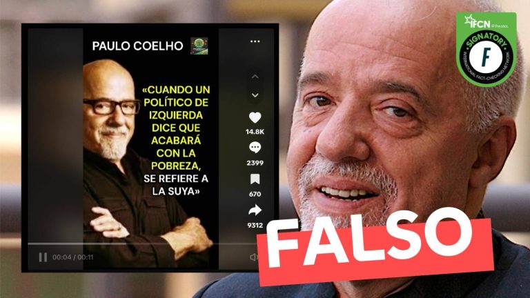 Lee más sobre el artículo Paulo Coelho: “Cuando un político de izquierda dice que acabará con la pobreza, se refiere a la suya”: #Falso