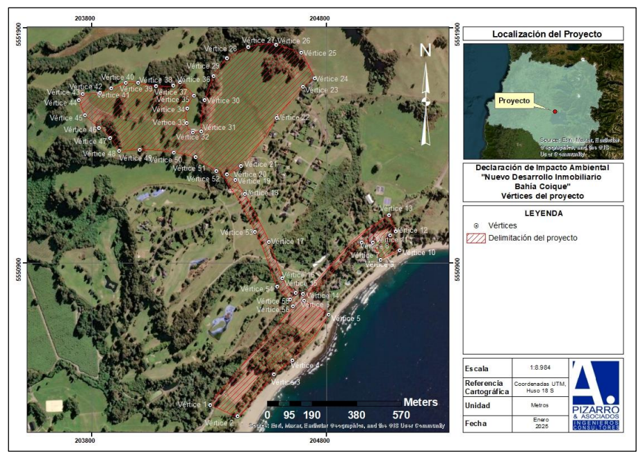 Zona en Bahía Coique donde se espera desarrollar el proyecto de los Piñera Morel.