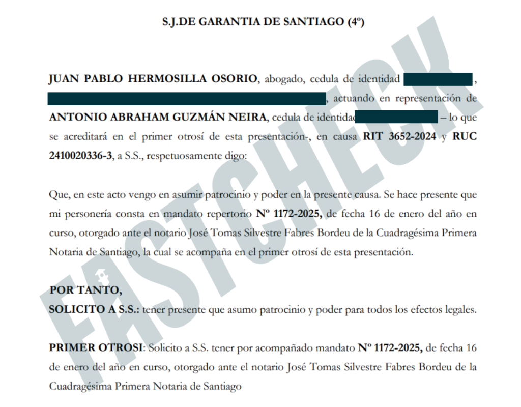 Juan Pablo Hermosilla asume patrocinio en querella contra fiscal Sepúlveda por divulgación de la carpeta del caso Primus.