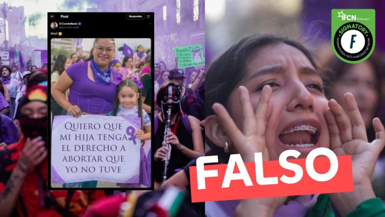 Lee más sobre el artículo (Imagen) Madre pide que su hija tenga el derecho a abortar que ella no tuvo: #Falso